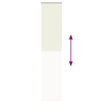 Verdunkelungsrollo Cremeweiß 50x230cm Stoffbreite 45,7 cm