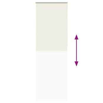 Verdunkelungsrollo Cremeweiß 85x230cm Stoffbreite 80,7 cm