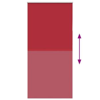 Verdunkelungsrollo Rot 105x210cm Stoffbreite 100,7cm Polyester