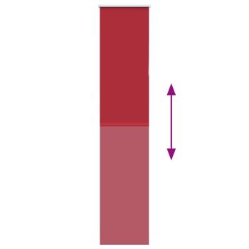 Verdunkelungsrollo Rot 50x230 cm Stoffbreite 45,7 cm Polyester