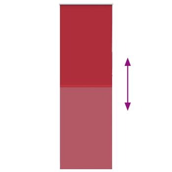 Verdunkelungsrollo Rot 70x230 cm Stoffbreite 65,7 cm Polyester