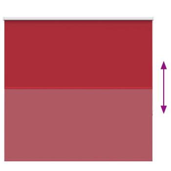 Verdunkelungsrollo Rot 155x150cm Stoffbreite 151,6cm Polyester