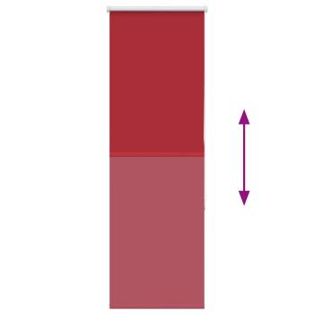 Verdunkelungsrollo Rot 50x150 cm Stoffbreite 45,7 cm Polyester