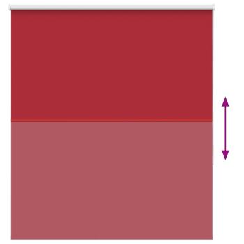 Verdunkelungsrollo Rot 130x175cm Stoffbreite 126,6cm Polyester