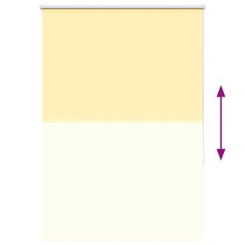 Verdunkelungsrollo Gelb 100x175cm Stoffbreite 95,7 cm Polyester