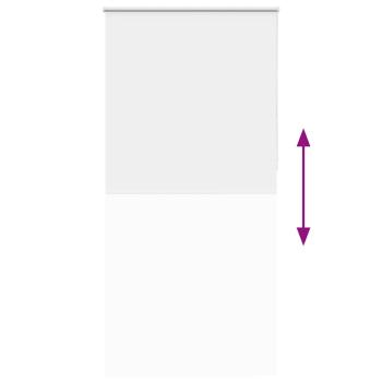 Verdunkelungsrollo Weiß 110x230cm Stoffbreite 105,7cm Polyester