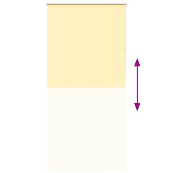 Verdunkelungsrollo Gelb 115x210cm Stoffbreite 110,7cm Polyester