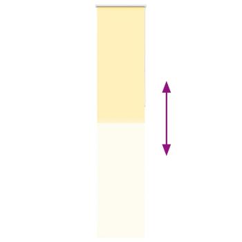 Verdunkelungsrollo Gelb 45x210 cm Stoffbreite 40,7 cm Polyester