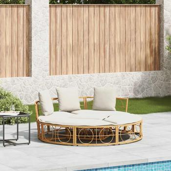 ARDEBO.de - Outdoor-Loungebett ohne Dach Poly Rattan