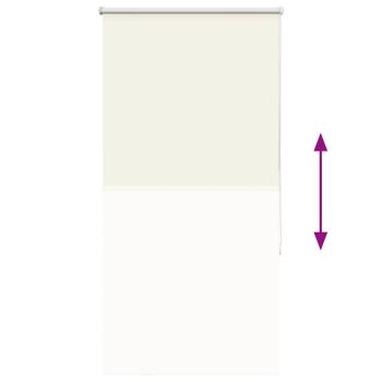 Verdunkelungsrollo Cremeweiß 80x175cm Stoffbreite 75,7 cm