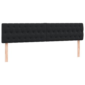 ARDEBO.de - Boxspringbett mit Matratze Schwarz 180x220 cm Samt