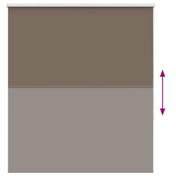 Verdunkelungsrollo Kaffeebraun 130x130cm Stoffbreite 126,6cm
