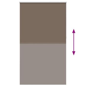 Verdunkelungsrollo Kaffeebraun 140x210 cm Stoffbreite 136,6 cm