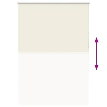 Verdunkelungsrollo Cremeweiß 90x150cm Stoffbreite 85,7 cm