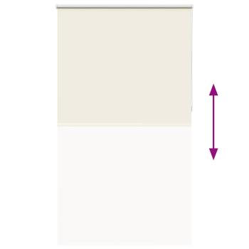 Verdunkelungsrollo Cremeweiß 140x210cm Stoffbreite 136,6cm