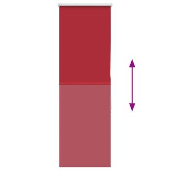 Verdunkelungsrollo Rot 55x150 cm Stoffbreite 50,7 cm Polyester