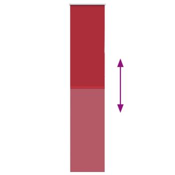 Verdunkelungsrollo Rot 40x210 cm Stoffbreite 35,7 cm Polyester
