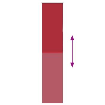 Verdunkelungsrollo Rot 45x230 cm Stoffbreite 40,7 cm Polyester