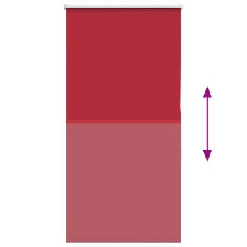 Verdunkelungsrollo Rot 80x150 cm Stoffbreite 75,7 cm Polyester