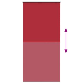 Verdunkelungsrollo Rot 110x230cm Stoffbreite 105,7cm Polyester
