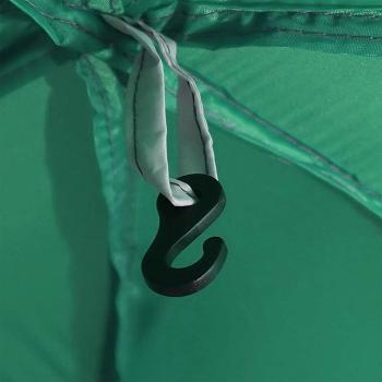 Poolzelt mit abnehmbarem Überzelt Netzwänden Meergrün 612x612cm