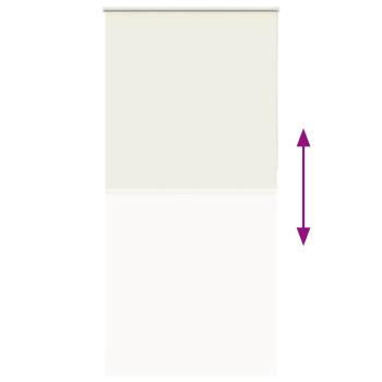 Verdunkelungsrollo Cremeweiß 105x210cm Stoffbreite 100,7cm