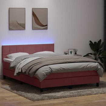 ARDEBO.de - Boxspringbett mit Matratze Rosa 160x210 cm Samt