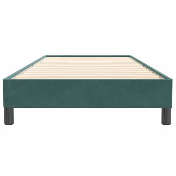 Boxspringbett ohne Matratze Dunkelgrün 90x220 cm Samt