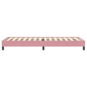Boxspringbett ohne Matratze Rosa 100x220 cm Samt