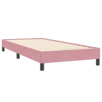Boxspringbett ohne Matratze Rosa 100x220 cm Samt
