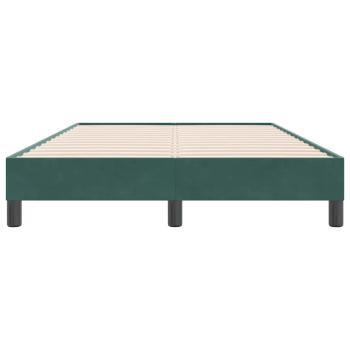 Boxspringbett ohne Matratze Dunkelgrün 120x220 cm Samt