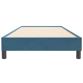 Boxspringbett ohne Matratze Dunkelblau 80x220 cm Samt
