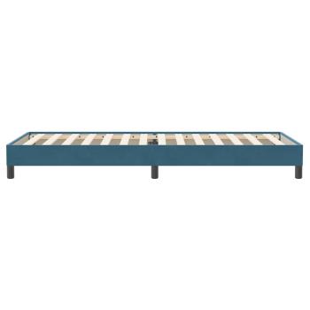 Boxspringbett ohne Matratze Dunkelblau 80x220 cm Samt