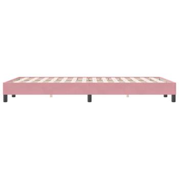 Boxspringbett ohne Matratze Rosa 120x220 cm Samt