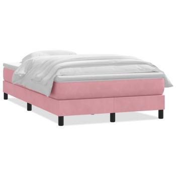 Boxspringbett mit Matratze Rosa 120x220 cm Samt