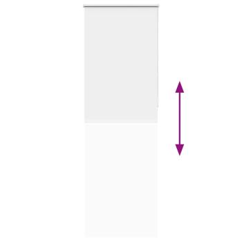 Verdunkelungsrollo Weiß 65x210cm Stoffbreite 60,7 cm Polyester