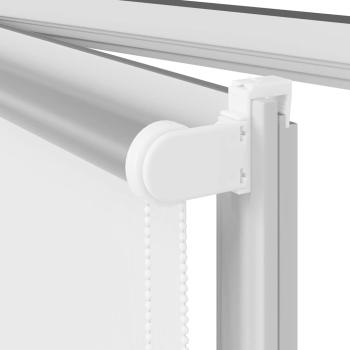Verdunkelungsrollo Weiß 130x210 cm Stoffbreite 126,6 cm