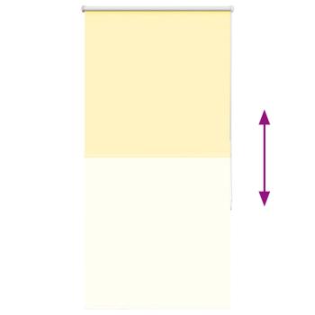 Verdunkelungsrollo Gelb 80x130 cm Stoffbreite 75,7 cm Polyester
