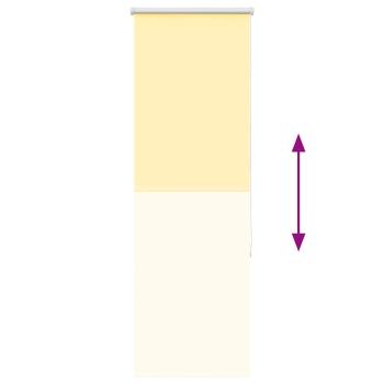 Verdunkelungsrollo Gelb 55x175 cm Stoffbreite 50,7 cm Polyester