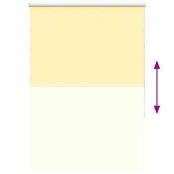 Verdunkelungsrollo Gelb 115x130cm Stoffbreite 110,7cm Polyester