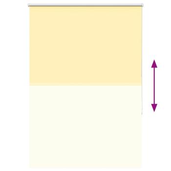 Verdunkelungsrollo Gelb 115x150cm Stoffbreite 110,7cm Polyester