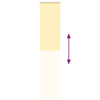 Verdunkelungsrollo Gelb 40x230 cm Stoffbreite 35,7 cm Polyester