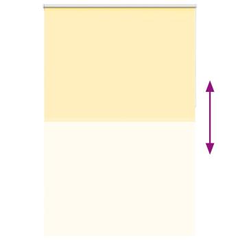Verdunkelungsrollo Gelb 145x230cm Stoffbreite 141,6cm Polyester