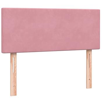Boxspringbett mit Matratze Rosa 120x220 cm Samt
