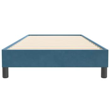 Boxspringbett ohne Matratze Dunkelblau 90x220 cm Samt