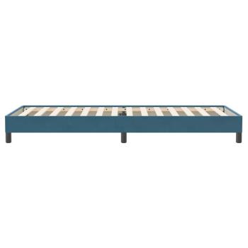 Boxspringbett ohne Matratze Dunkelblau 90x220 cm Samt