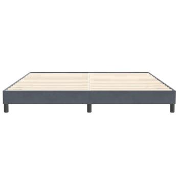 Boxspringbett ohne Matratze Dunkelgrau 200x210 cm Samt