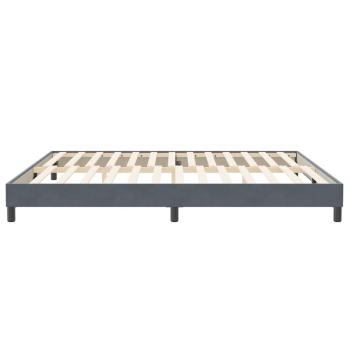 Boxspringbett ohne Matratze Dunkelgrau 200x210 cm Samt