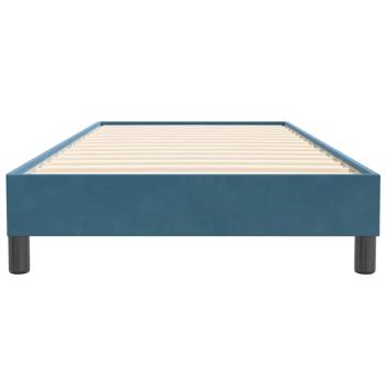 ARDEBO.de - Boxspringbett ohne Matratze Dunkelblau 100x220 cm Samt