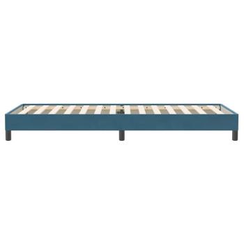 Boxspringbett ohne Matratze Dunkelblau 100x220 cm Samt